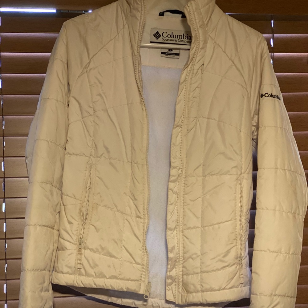 White ski jacket